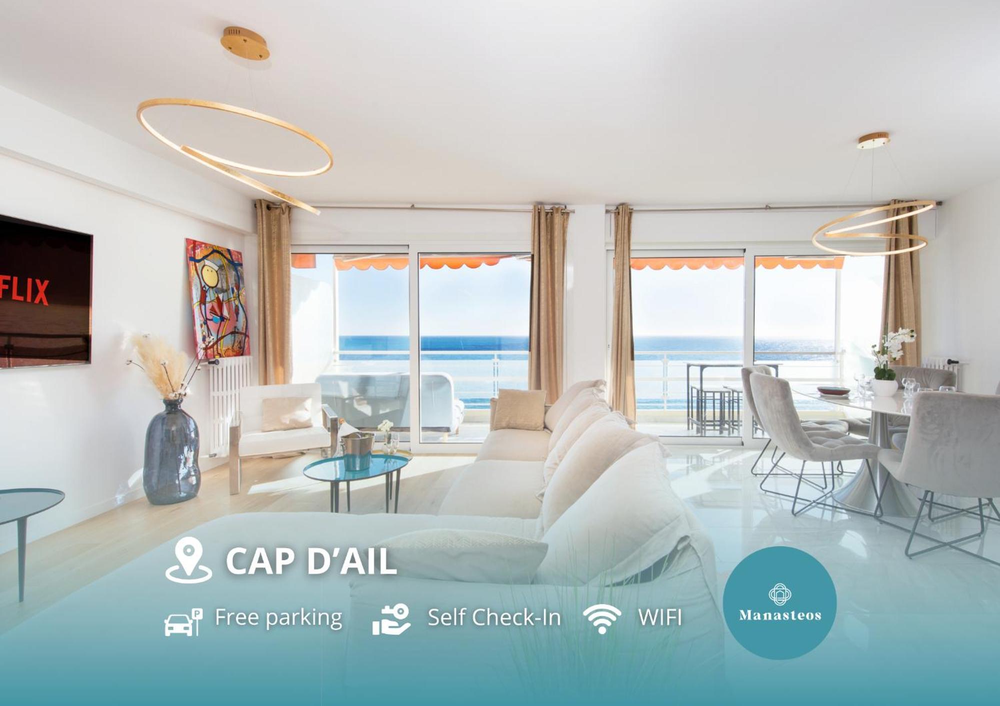 Luxueux - Terrasse Vue Mer - Parking Prive - Bo Saint-Antoine  ภายนอก รูปภาพ